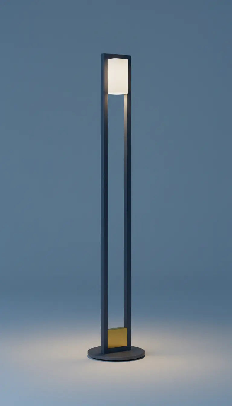 Minimalist steel floor lamp Velmora