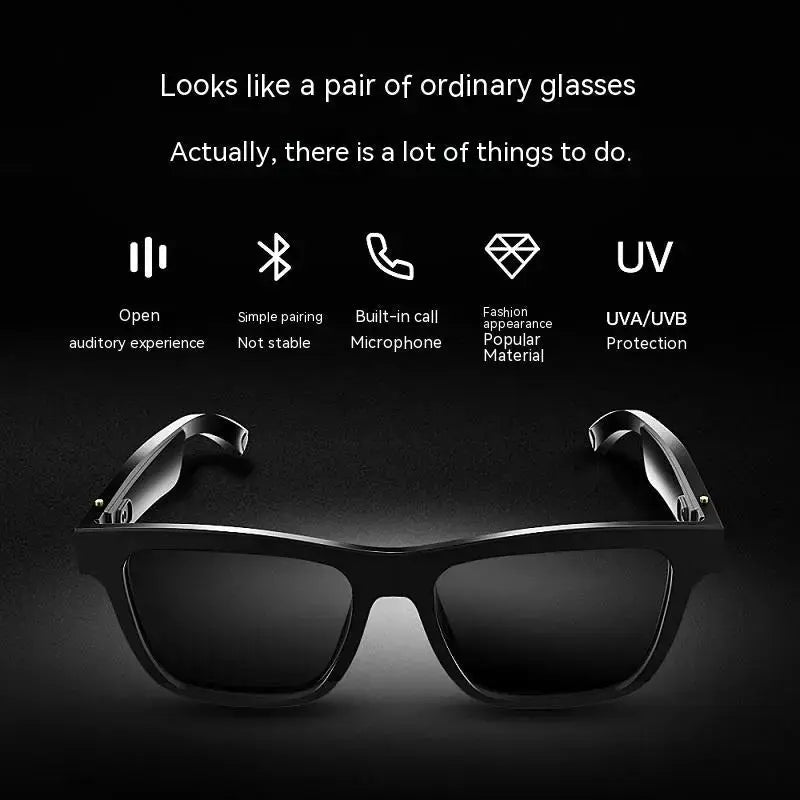 Smart Glasses Black Technology Headset Bluetooth Sunglasses Velmora
