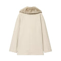Womens Faux Fur Collar Coat My Store
