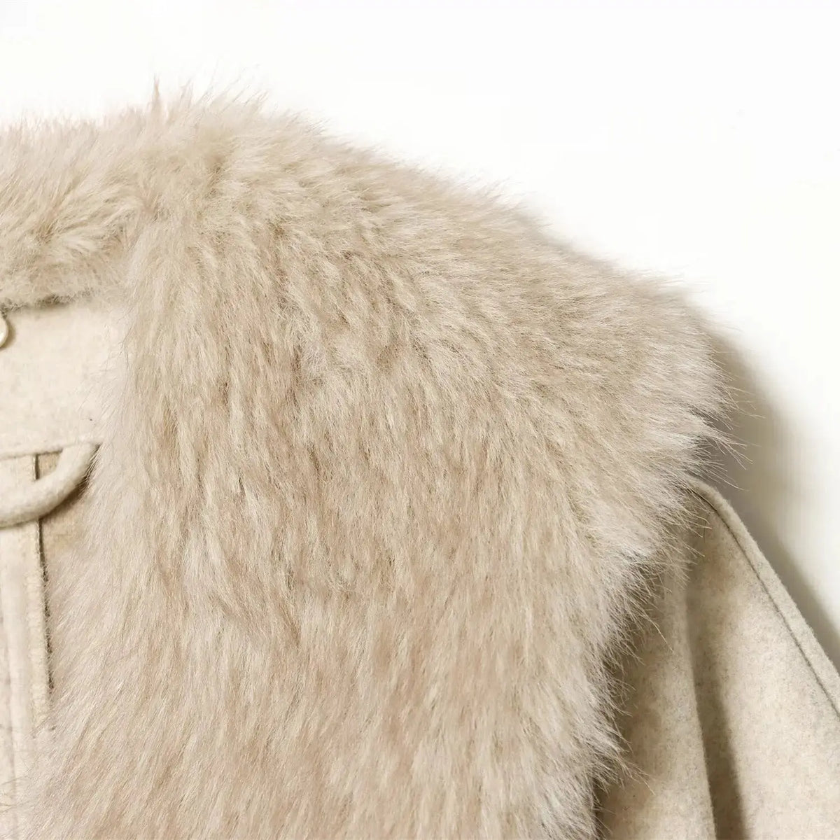 Womens Faux Fur Collar Coat My Store