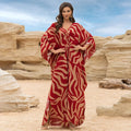 Cotton Printed Vacation Beach Long Dress for Women, Loose Long Dress, Bikini Cover-Up, Sun Protection Clothing My Store