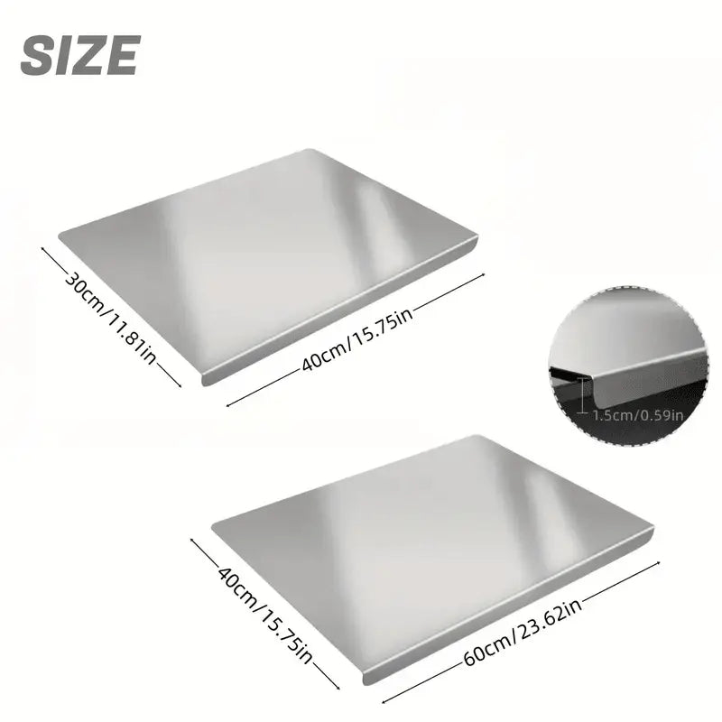XXL 304 Stainless Steel Cutting Board  Anti-Slip & Mildew-Proof! No More Moldy Wooden Boards | Heavy-Duty & Food-Safe, Easy to Clean – Chop Meat, Knead Dough, Bake Prep All-in-One | Must-Have for Home Doba