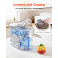 Countertop Ice Maker, 7 Cubes Ready in 6 Mins, 26 lbs per Day, Self-Cleaning Portable Machine with Ice Scoop, Ice-Making Machine with 2 Sizes Bullet Ices for Home, Kitchen, Office, Bar & Party Doba