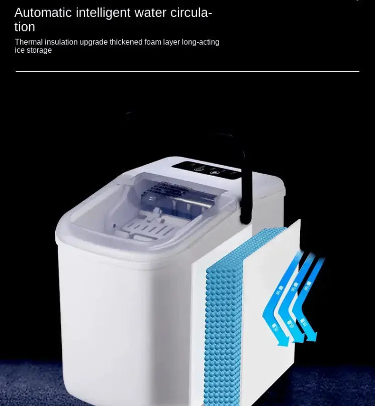 PSZ6Y10  Home Ice Maker-Outdoor Camping Ice Production 12kg/day bullet ice maker-PVC BPA-free, quick ice production. Coffee ice cubes, car fridge compatible. Alcohol ice maker with a Doba