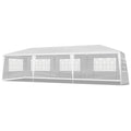 10'x30' Outdoor Party Tent with 8 Removable Sidewalls, Waterproof Canopy Patio Wedding Gazebo, White (self-pickup ONLY) Doba