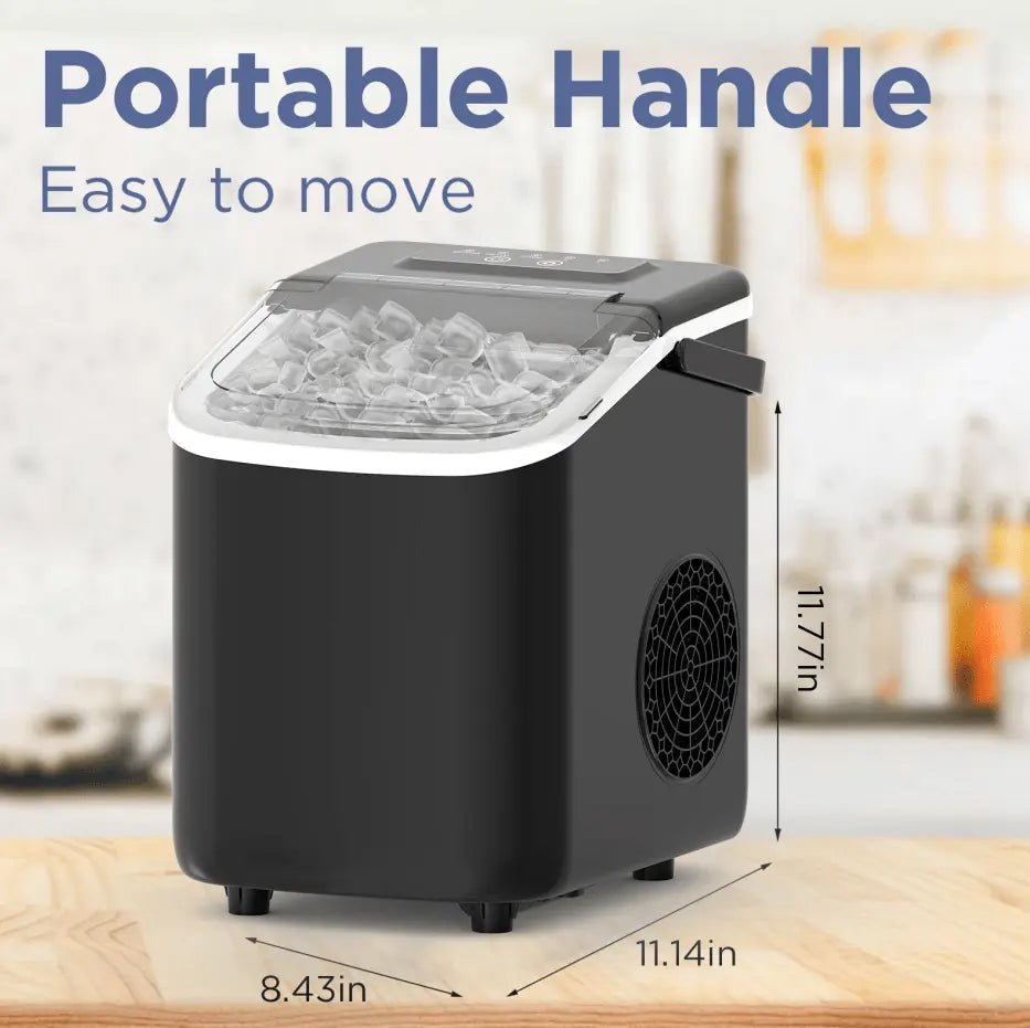 PSZ6Y10 Home Ice Maker-Outdoor Camping Ice Production 12kg/day bullet ice maker-PVC BPA-free, quick ice production. Coffee ice cubes, car fridge compatible. Alcohol ice maker with a Doba