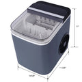 Portable Ice Machine, Self-Cleaning Ice Makers Ice Maker Countertop with Basket and Scoop, 9 Cubes in 6 Mins, 26 lbs per Day, Ideal for Home, Kitchen,ETL and FDA certificate Doba