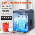 PSZ6D Automatic Ice Maker-Home & Outdoor Camping Ice Maker with Bullet Ice Technology. 12kg/day capacity, PVC material (BPA-free), touch-sensitive buttons, instant ice production, coffee ice cubes Doba