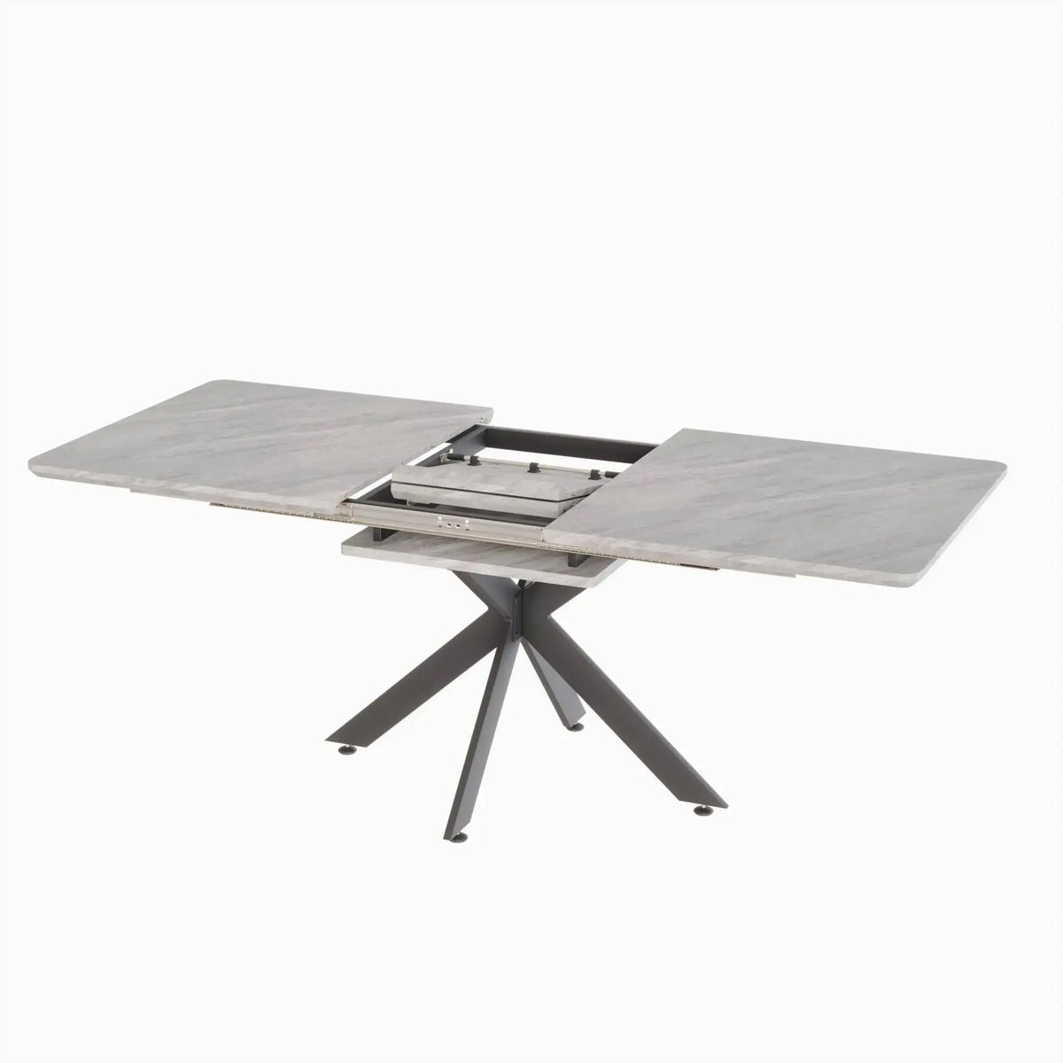 62.4" extendable 78.15" dining Table Set for 6-8 Person for Dining Room,C-shaped Tube Soft padded armless dining chair and Very large Dining Room Table Kitchen Table Chair Set with metal Legs Doba
