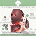 3D Phototherapy Anti-Aging Mask & Tachyphoton Neck Sculpting System Doba