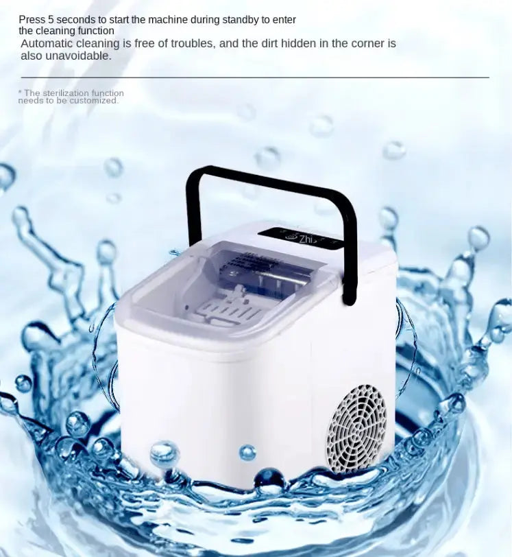 PSZ6Y10  Home Ice Maker-Outdoor Camping Ice Production 12kg/day bullet ice maker-PVC BPA-free, quick ice production. Coffee ice cubes, car fridge compatible. Alcohol ice maker with a Doba
