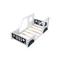 Twin Size Classic Car-Shaped Platform Bed with Wheels Doba