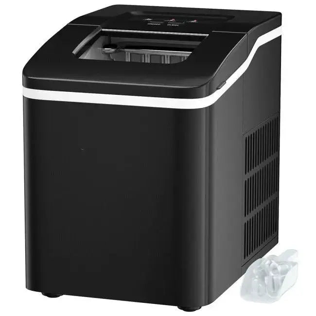 26lbs/24h Portable Countertop Ice Maker Machine with Scoop Doba