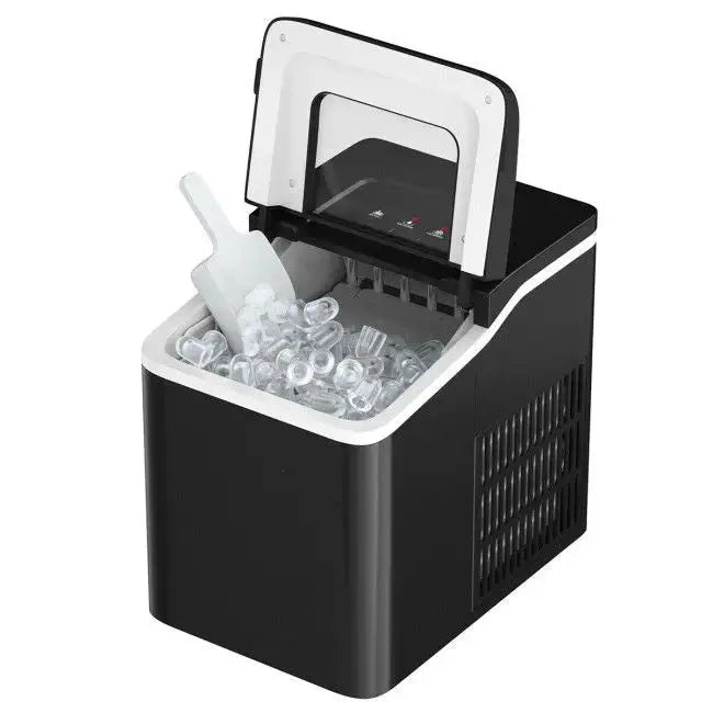 26lbs/24h Portable Countertop Ice Maker Machine with Scoop Doba