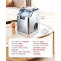 Countertop Ice Maker, 44 lbs per Day, Self-Cleaning Portable Machine with Scoop, 4 lbs Ice-Storage Basket, Nugget Ice-Making Machine with Chewable Ices for Home, Kitchen, Office, Bar & Party Doba