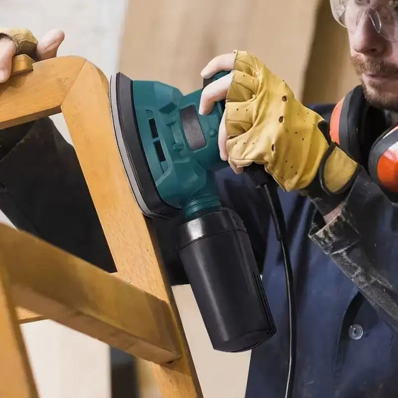 130W Electric Detail Sander, Handheld Mouse Sander with Dust Collection System, 13200 RPM Mini Sanding Tool with 12 Sandpapers for Woodworking, DIY and Tight Spaces Doba
