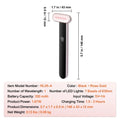 Red Light Therapy Wand for Face and Neck, 3-in-1 LED Facial Wand Red Light Therapy Device with Heating Therapy| Vibrating Facial Massage, Portable LED Beauty Wand Doba