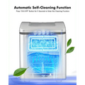 26lbs/24h Portable Countertop Ice Maker Machine with Scoop Doba