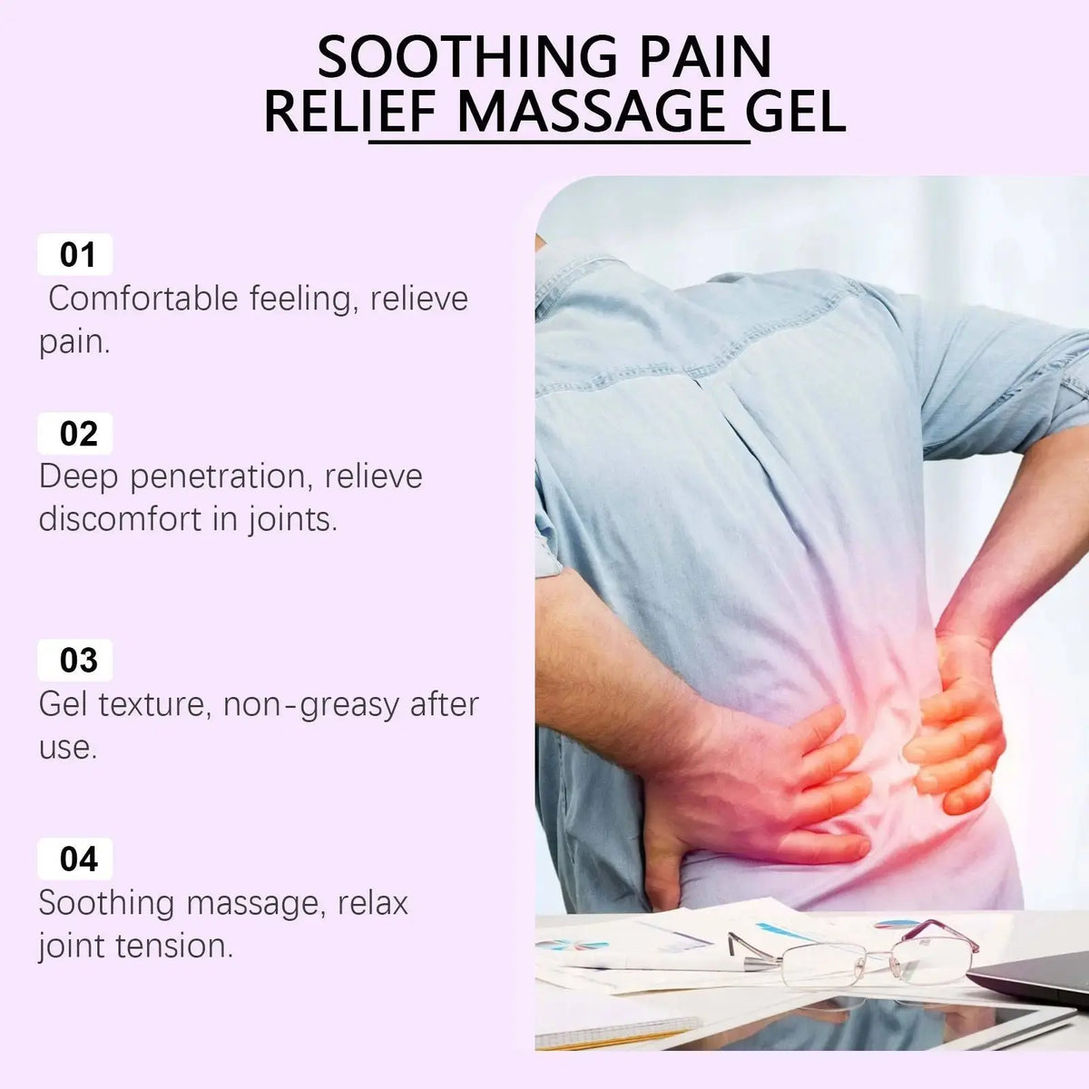Herbal Body Massage Gel Mild Plant Extract Skin Soothing Care Cream for Shoulder Neck Waist Leg Daily Home Body Rub Moisturizing Massage Ointment 100g Doba
