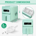PSZBJ-K12G  Automatic Ice Maker-50lbs/day capacity, 6-8 minute ice production, 9 pieces per batch. Features: 2-liter PVC ice tray (BPA-free), self-cleaning design, coffee-grade ice cubes, touch-sensit Doba