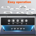 PSZ6D Automatic Ice Maker-Home & Outdoor Camping Ice Maker with Bullet Ice Technology. 12kg/day capacity, PVC material (BPA-free), touch-sensitive buttons, instant ice production, coffee ice cubes Doba