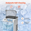 Countertop Ice Maker, 32 Cubes Ready in 15 Mins, 46lbs in 24Hrs, Self-Cleaning Portable Ice Maker with Convenient Ice Transfer, Ice Machine with 3 Sizes Ice Cube for Home Kitchen Office Party Doba