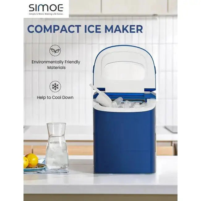 Mini Portable Electric Ice Maker Machine with Ice Scoop Doba