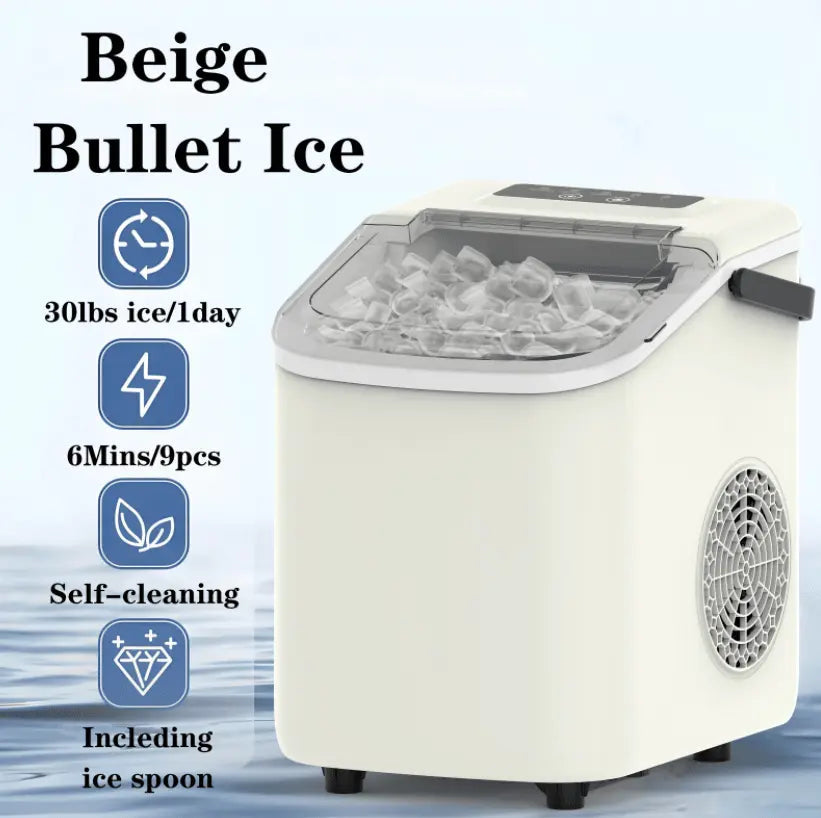 PSZ6Y10 Home Ice Maker-Outdoor Camping Ice Production 12kg/day bullet ice maker-PVC BPA-free, quick ice production. Coffee ice cubes, car fridge compatible. Alcohol ice maker with a Doba