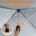 Adjustable 9x9 Outdoor Canopy Tent with Waterproof Sidewalls and UPF 50+ Protection Doba
