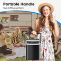 Countertop Ice Maker with Handle, 26lbs/24H Portable Ice Machine, 9 Bullet Ice Cubes Ready in 6 Mins, Self-Cleaning, Quiet Compact Ice Maker for Home, Kitchen, RV, Camping Doba