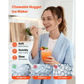 Countertop Ice Maker, 33 lbs per Day, Self-Cleaning Portable Machine with Scoop, Drawer-Style Ice Access, Nugget Ice-Making Machine with Chewable Ices for Home, Kitchen, Office, Bar & Party Doba