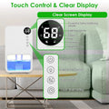 Portable Small Dehumidifier with Humidity Display, 10oz Moisture Removal per Day, 1.1L Water Tank, 1-24H Timer & 7-Color Night Light for Bathroom RV Closet Doba