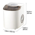 Countertop Ice Maker, 7 Cubes Ready in 6 Mins, 26 lbs per Day, Self-Cleaning Portable Machine with Ice Scoop, Ice-Making Machine with 2 Sizes Bullet Ices for Home, Kitchen, Office, Bar & Party Doba