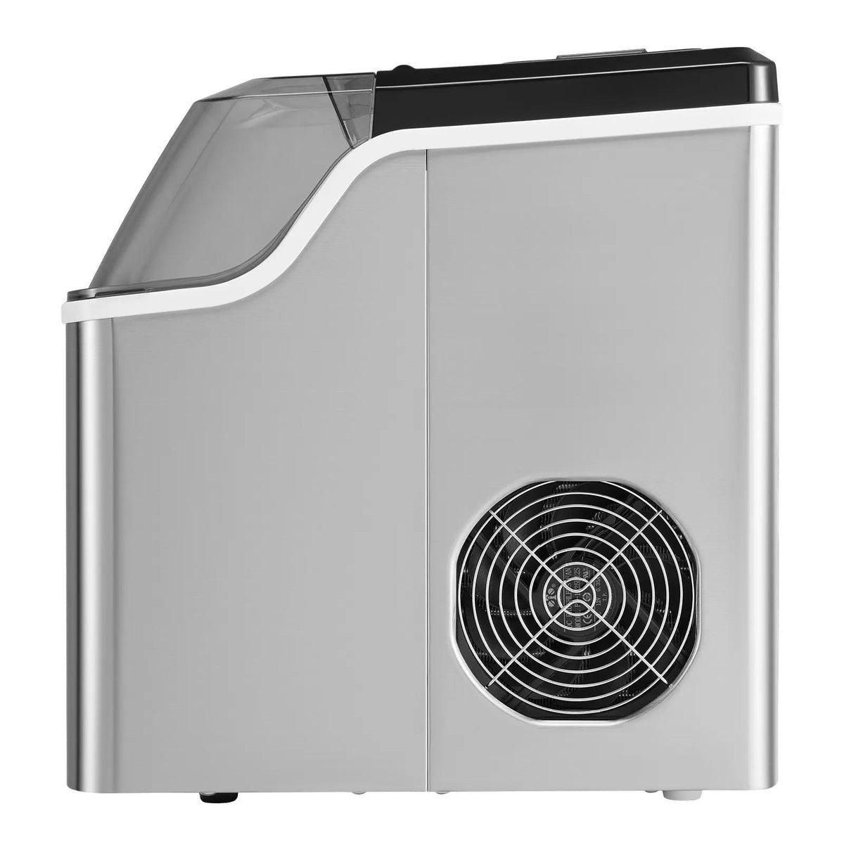 Countertop Ice Maker, 24 Cubes Ready in 15 Mins, 45lbs in 24Hrs, Self-Cleaning Portable Ice Maker with Ice Scoop and Basket, Ice Machine with 3 Sizes Ice Cube for Home Kitchen Office Party Doba