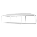 10'x30' Outdoor Party Tent with 8 Removable Sidewalls, Waterproof Canopy Patio Wedding Gazebo, White (self-pickup ONLY) Doba
