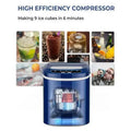 Mini Portable Electric Ice Maker Machine with Ice Scoop Doba