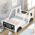 Twin Size Classic Car-Shaped Platform Bed with Wheels Doba