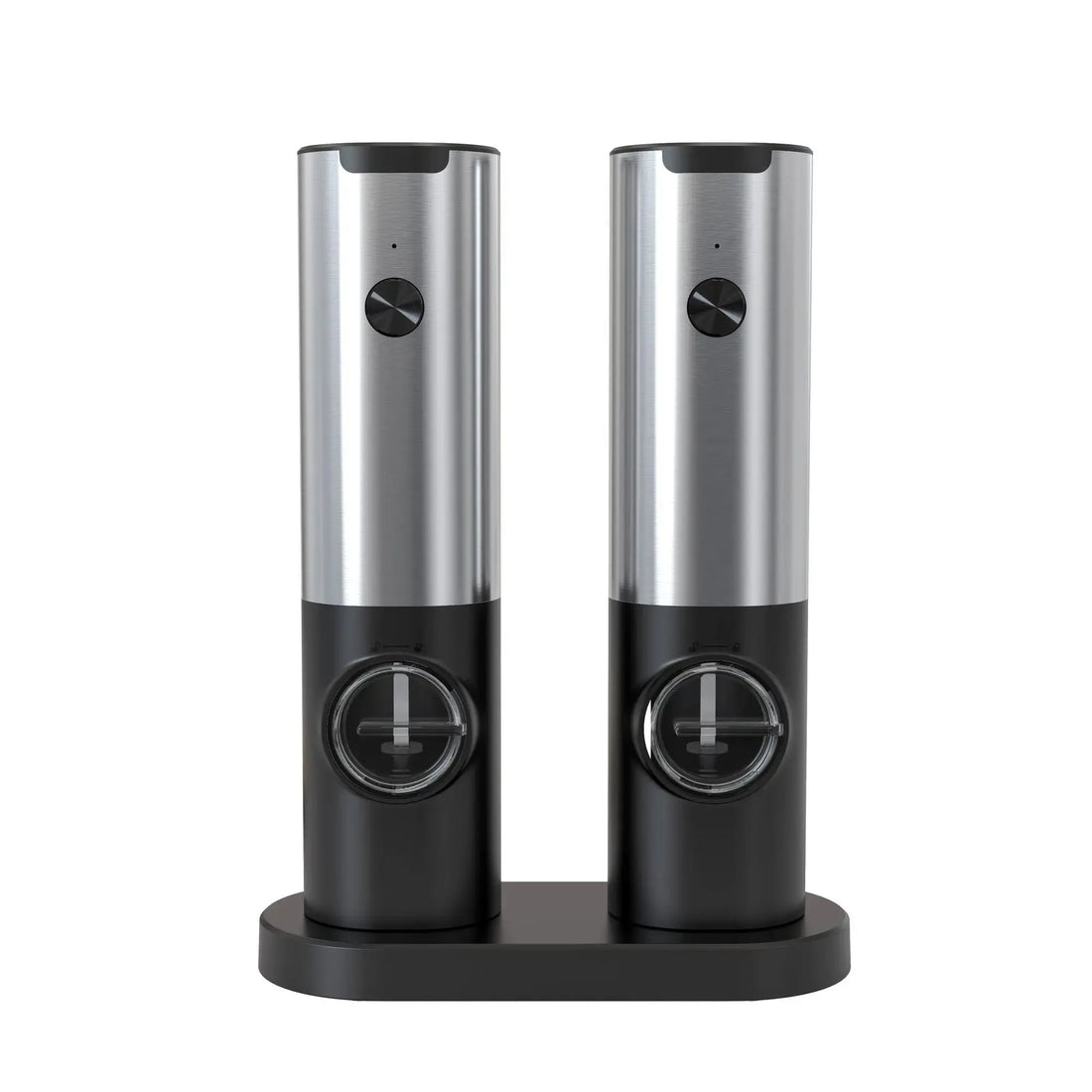 Electric Salt & Pepper Grinder Set,  USB-C Rechargeable with LED Light & Charging Dock, 5 Adjustable Coarseness Settings, One-Touch Automatic Mills for Kitchen, Dining, and Gifts Doba