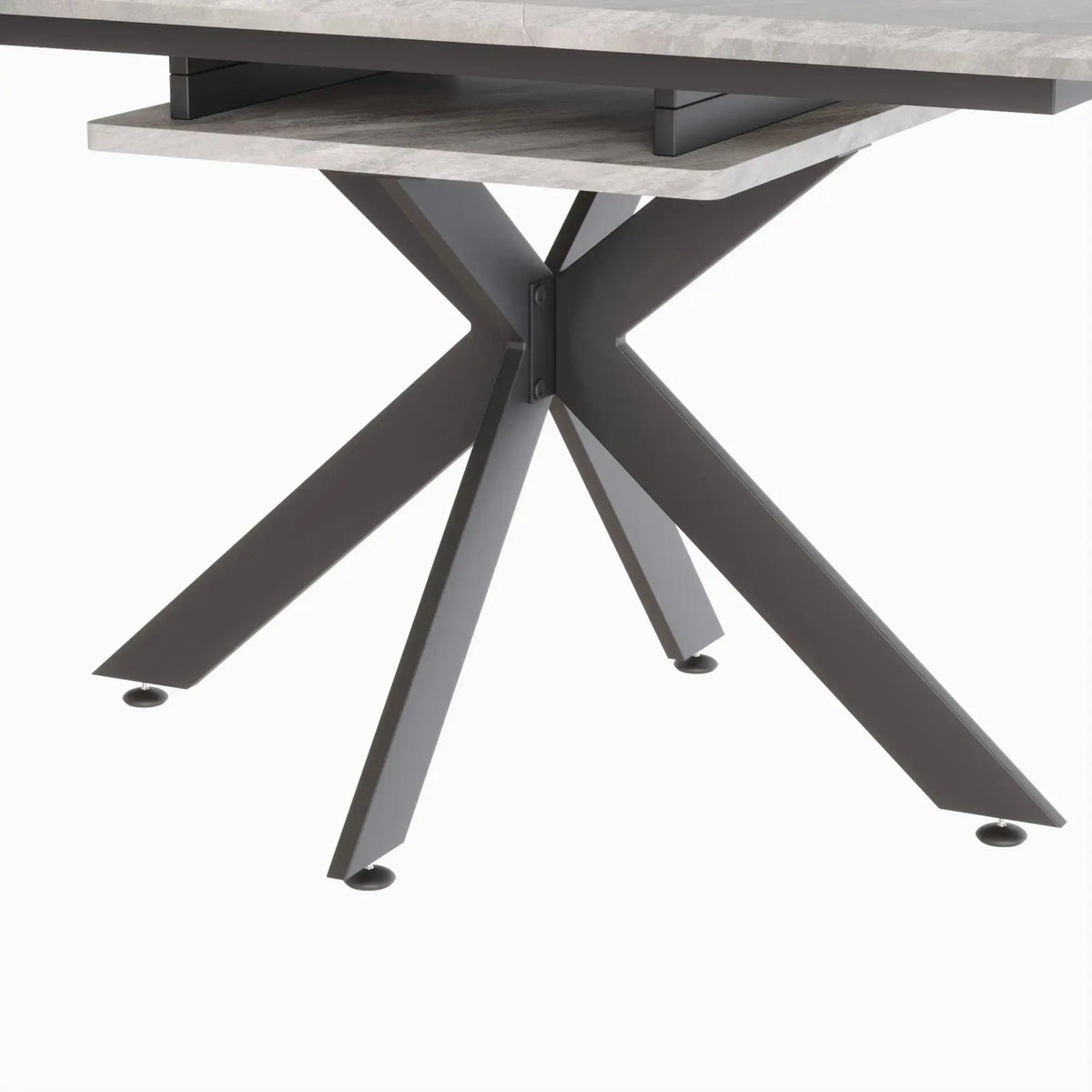 62.4" extendable 78.15" dining Table Set for 6-8 Person for Dining Room,C-shaped Tube Soft padded armless dining chair and Very large Dining Room Table Kitchen Table Chair Set with metal Legs Doba