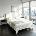 Large Modern Bed Frame with Headboard King Size Bedroom Furniture  Finish Queen Size Doba