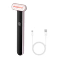 Red Light Therapy Wand for Face and Neck, 3-in-1 LED Facial Wand Red Light Therapy Device with Heating Therapy| Vibrating Facial Massage, Portable LED Beauty Wand Doba