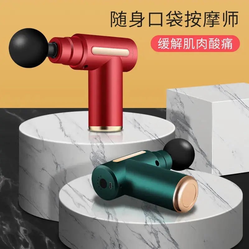 Cross border portable mini muscle relaxation electric massager small ladies mini massage gun 720 fascia gun My Store