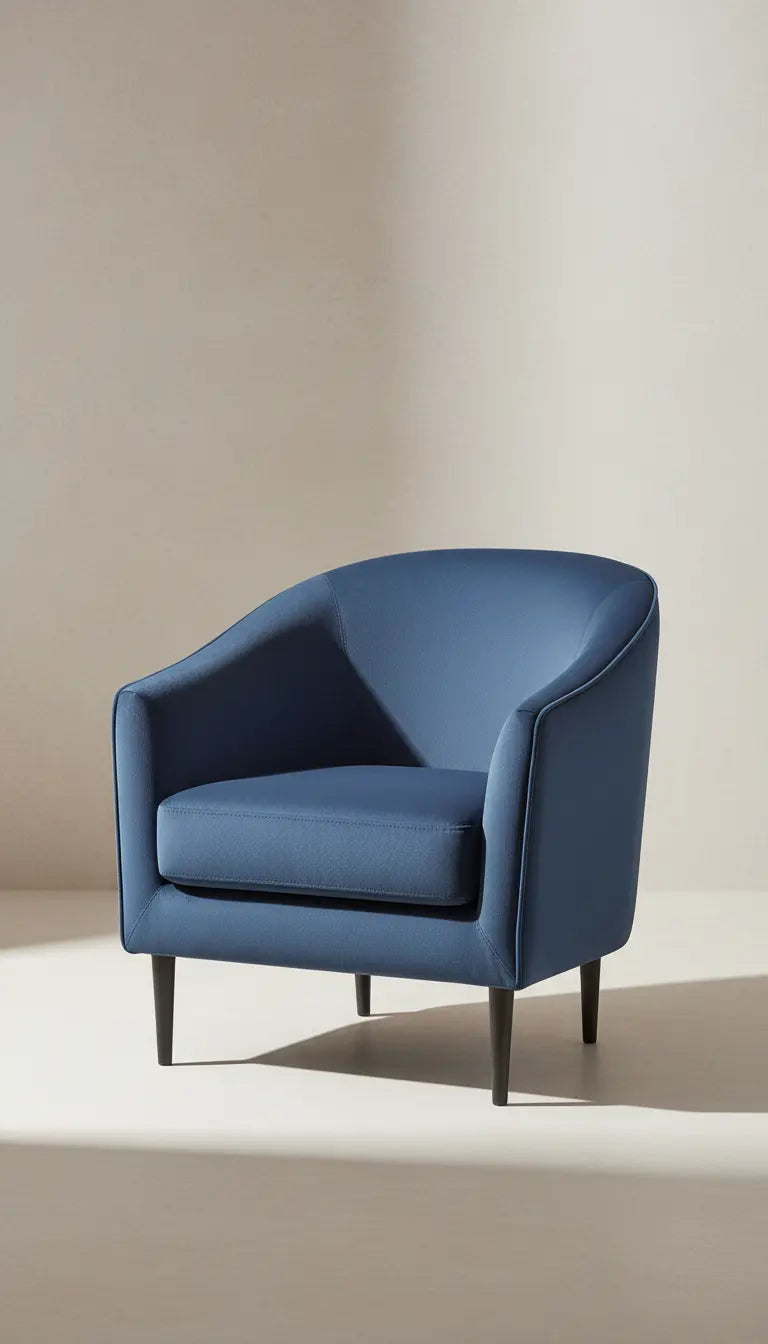 Blue velvet accent chair Velmora