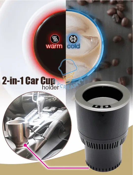 2 in 1 Electric Car Cup Holder Velmora